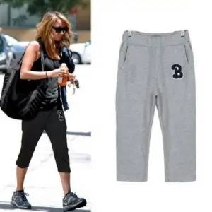 B패치 7부 트레이닝팬츠 JE2562 운동복 밍크 팬츠 티숙 트레이