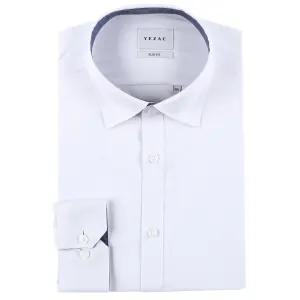 여름긴팔 슬림핏 스판 스냅 화이트셔츠YJ4FBS154WHYJ4SBS154WHYJESBS153WH