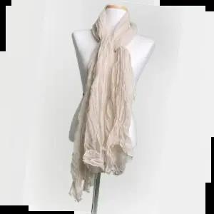 무지 주름 롱 스카프 목도리 6color LM-0490