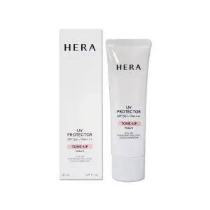 헤라 NEW UV 프로텍터 톤업 피치 50ml 1개 리뉴얼 베이스 선크림
