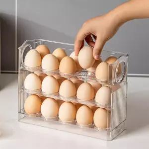 3단 투명 계란통 에그트레이 계란케이스 30구 에그트레이 계란보관트레이