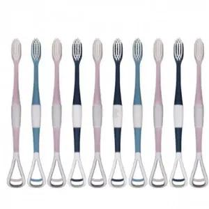 ( )칫솔 브러쉬 혀클린 양치 10개입 혀클리너 2in1 치솔