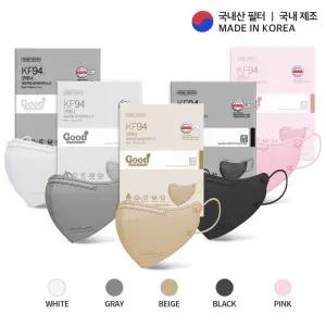 대형 낱개포장 굿매너컬러 KF94마스크 2D새부리형 100매 [fA05B44]