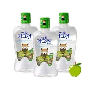 [골드스마일]가그린 어린이 380ml x 사과 3개세트