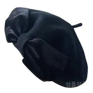 럭셔리블랙빵모자 여성 클래식 베레모 빵모자 화가 골프 모자 벨벳 럭셔리 여성용