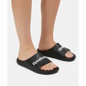 리복 REEBOK 클린 슬라이드 블랙 화이트 슬리퍼 100208445