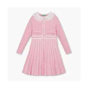 매장정품 베네통 BENETTON BENETTONKIDS 레이스 카라 니트 원피스_QAOP07611PK QAOP07611PK 607627