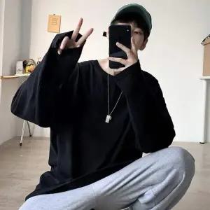 베이직 PG33JZ46 남여 긴팔 티셔츠 데일리 라운드넥 무지 상의