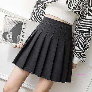 플리츠 테니스스커트 겨울스커트 주름치마 A라인 모직abc464