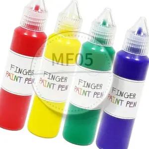 MF05 핑거페인트펜 4색 란타나세트 유아방문미술 촉감놀이 물감놀이