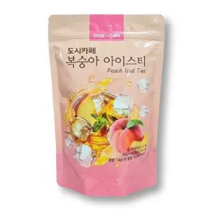 도시카페 복숭아 아이스티 파우치 1kg 10개 1박스
