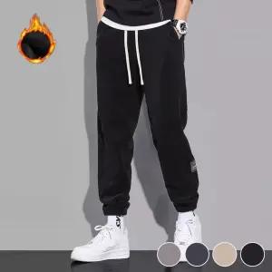 따뜻한 기모 안감 옆패치 포인트 조거 바지