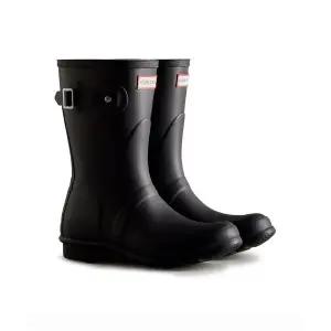 HUNTER WOMEN 오리지날 숏 레인부츠 - 블랙 176200