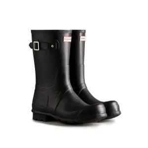 HUNTER MEN 오리지날 숏 레인부츠 - 블랙 196237