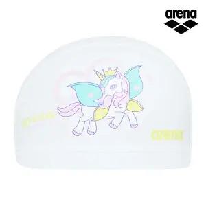 [아레나수영복] 유니콘 아동 실리코팅수모 A6AC1AL52WHT