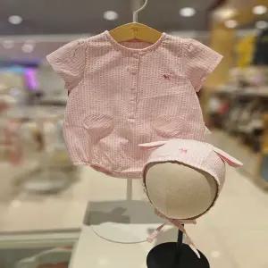 블루독베이비[hu] 26SS여름신상 PK)하트포켓세트바디수트 46370-040-06 우주복/반팔수트/슈트/보넷/내의