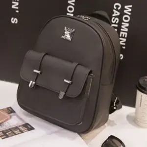 (색상 블랙)가방 백팩 베이직 심플 빅 플랩 포켓 여성 LED 042