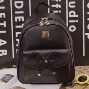 (색상 블랙)가방 백팩 걸리쉬 아이템 리본 플랩 포켓 LED 041