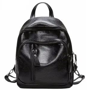 (색상 블랙)가방 백팩 지퍼 포켓 심플 이지 데일리 미니 여성백팩 LED 036