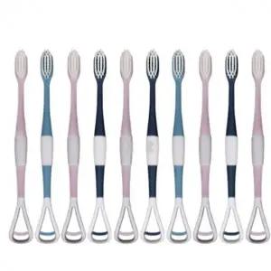 칫솔 브러쉬 혀클린 양치 10개입 혀클리너 2in1 치솔