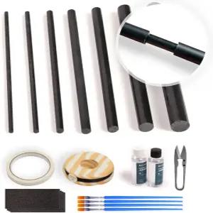 낚싯대 수리 키트 완성 담수 및 해수용 로 전체 공급 탄소 섬유 스틱으로 부러진 로드 빌딩 에폭시 마감