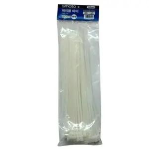 ( )스마토 케이블타이 미니 300mm 백색 100개입 4.5mm