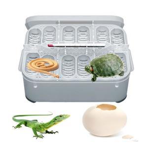 양계장 병아리부화기 12 그리드 가금류 인큐베이터 파충류 게코 도마 작은 크 애완 동물 계란 트레이