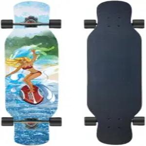 맞춤형 패턴으로 프로페셔널 등급의 올라운드 롱보드 42인치 스케이트보드 8레이어 메이플 데크 ABEC11