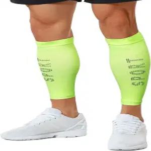 루윈트 남녀용 종아리 압박 슬리브 러닝 사이클링 정강이 부목용 발 없는 양말