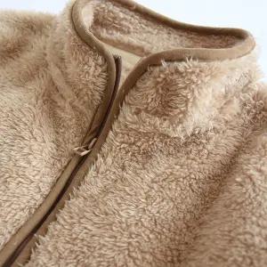 겨울 극세사 후리스 커플 수면잠옷 집업 밍크 홈웨어 커플잠옷 극세사잠옷