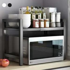 [무료배송] 키밍 높너비 조절 전자레인지 선반 1단 다용도 수납장