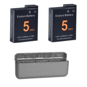 DJI 오스모 액션 5 프로 4 카메라 배터리 및 충전기용 3.87V 2100mAh 액세서리용