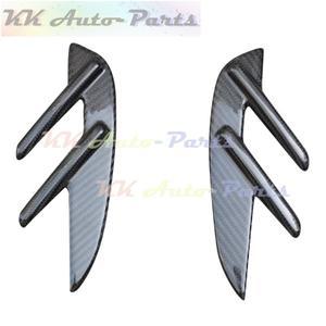 드라이 카본 파이버 프론트 스티커 에어 벤트 커버 사이드 핀 스플리터 카나드 BMW G80 M3 2021년 이후 차