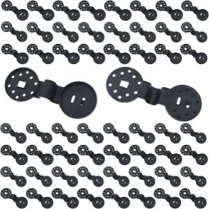 QAZXCDEW-60 팩 초대형 헤비 듀티 그늘막 클립 잠금 그립 방수포 재사용 가능한 정원용 햇빛 가리개 파티오