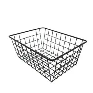 [하프클럽/]바구니 바스켓 수납 정리 철망 다용도 블랙