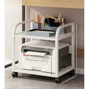 이동식 프린터거치대 본체 책상 거치대 아래 프린터 선반