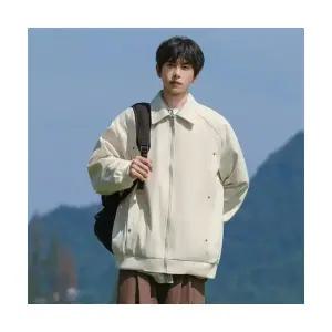 슬램덩크 남성 항공 점퍼 빈티지 칼라 재킷 봄가을 캐주얼 야구 HO3