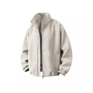 슬램덩크 남성 항공 점퍼 춘추 나염 PU가죽 하이넥 가죽 자켓 빅사이즈 아우터 상의 HO3