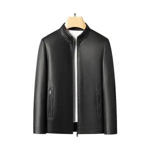 슬램덩크 남성 항공 점퍼 가을 가죽 재킷 행정 코트 캐주얼 스탠드 칼라 HO3