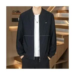 슬램덩크 남성 항공 점퍼 스트라이프 차이나 재킷 가을 캐주얼 야구 넥 상의 HO3