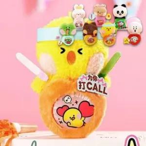 [패션] 미니니 봉제 인형 키링 포카 네임택 종류랜덤 1P 라인프렌즈 키홀더 차키