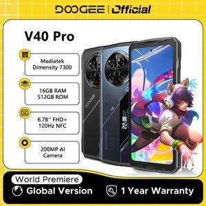 월드 프리미어 DOOGEE V40 Pro 5G 견고한 전화기 6.78