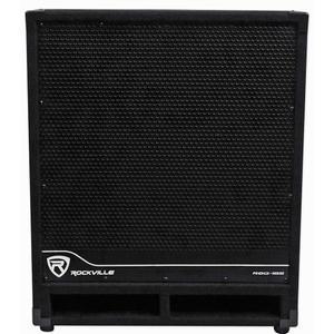 Rockville RBG18S 2000W 액티브 DJ 가능한 리미터, PA 라이브 조절 휴대용, 크로스오버, 18인치, + 서브우퍼 견고함, 및 이벤트용 DSP