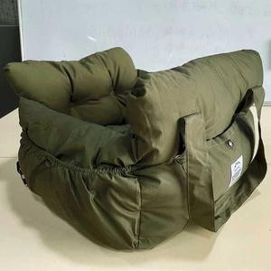 따뜻 폭신 카시트 강아지 고양이 쿠션 중형 네이비 침낭 애견 라지 조수석 차량용 그린