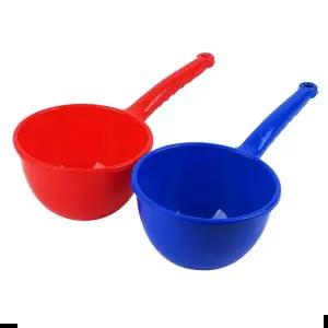 플라스틱 물바가지 대 손잡이 목욕 자루 바가지 약수터 다용도