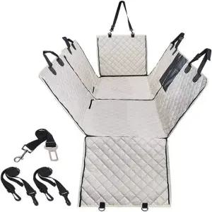 안전 강아지 매트 전차종 카시트 중형견 깔끔한 탈부착 오프화이트