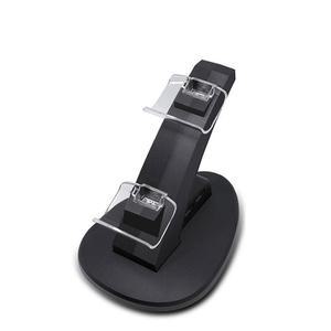 VSEER 컨트롤러 충전기 도크 검정색 표시기 PS3용 스탠드, 검은색