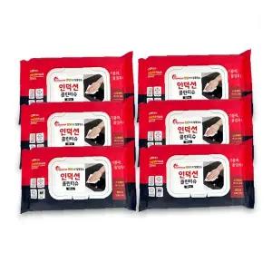 주방 인덕션 가스렌지 청소 물티슈 30매 6개입 기름때 제거 위생 클리닝