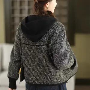 여자 후드 가디건 가을 겨울 폴라폴리스 도톰 위에 긴팔 보온 원픽4