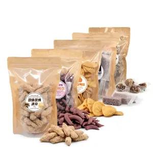 과자 5종 세트 참깨 고구마 뿔참마칩 황금호박칩 흑미강정 호두품은대추 부모님 선물 gift 전통 한과